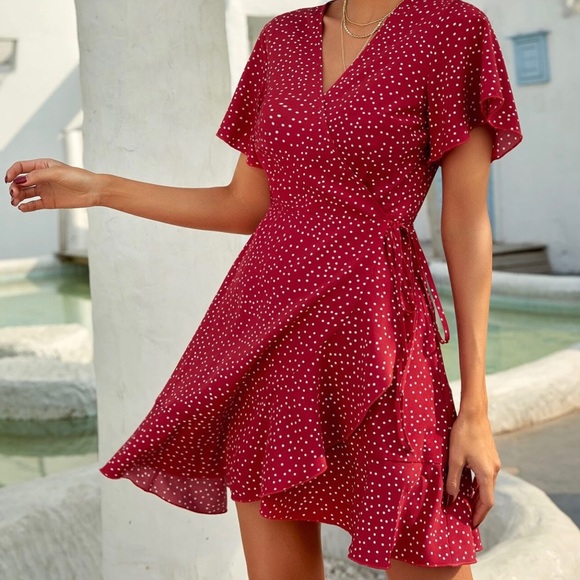 Tie-waist Wrap Dress - Picture 2 of 2